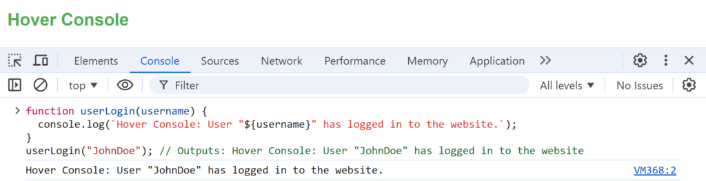 Role of console.log in JS