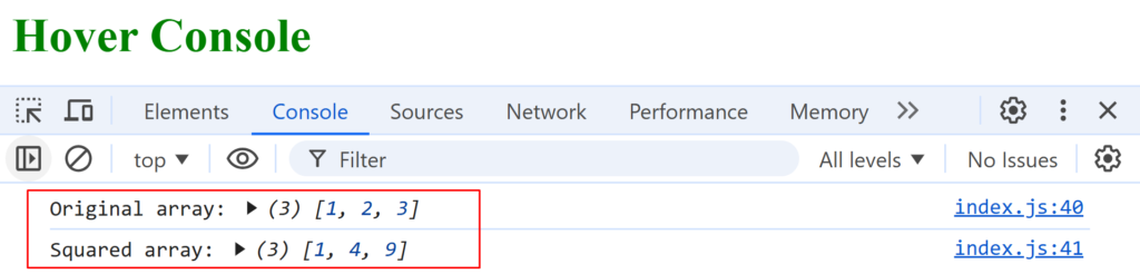 Logging Array Transformations