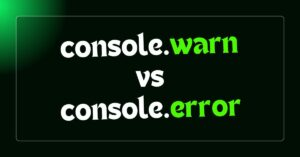 console.warn-console.error